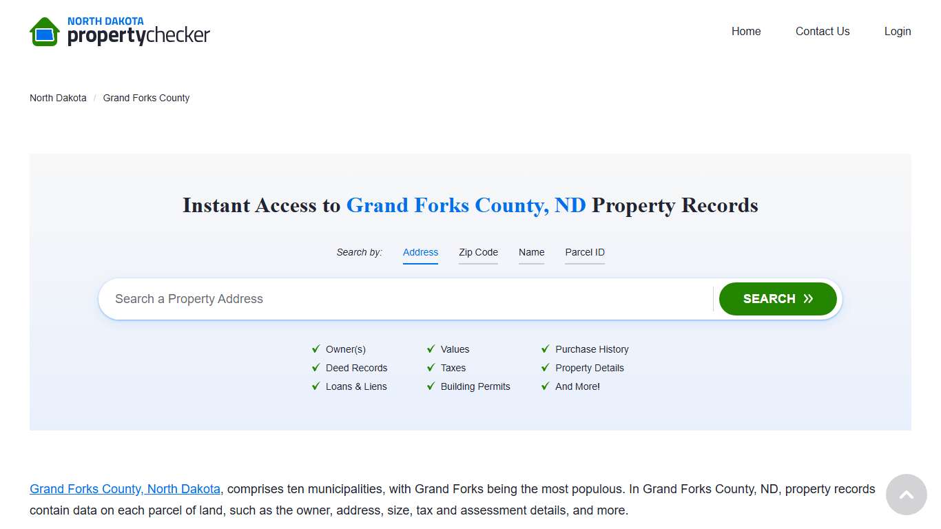 Grand Forks County Property Records | Owners, Deeds, Permits